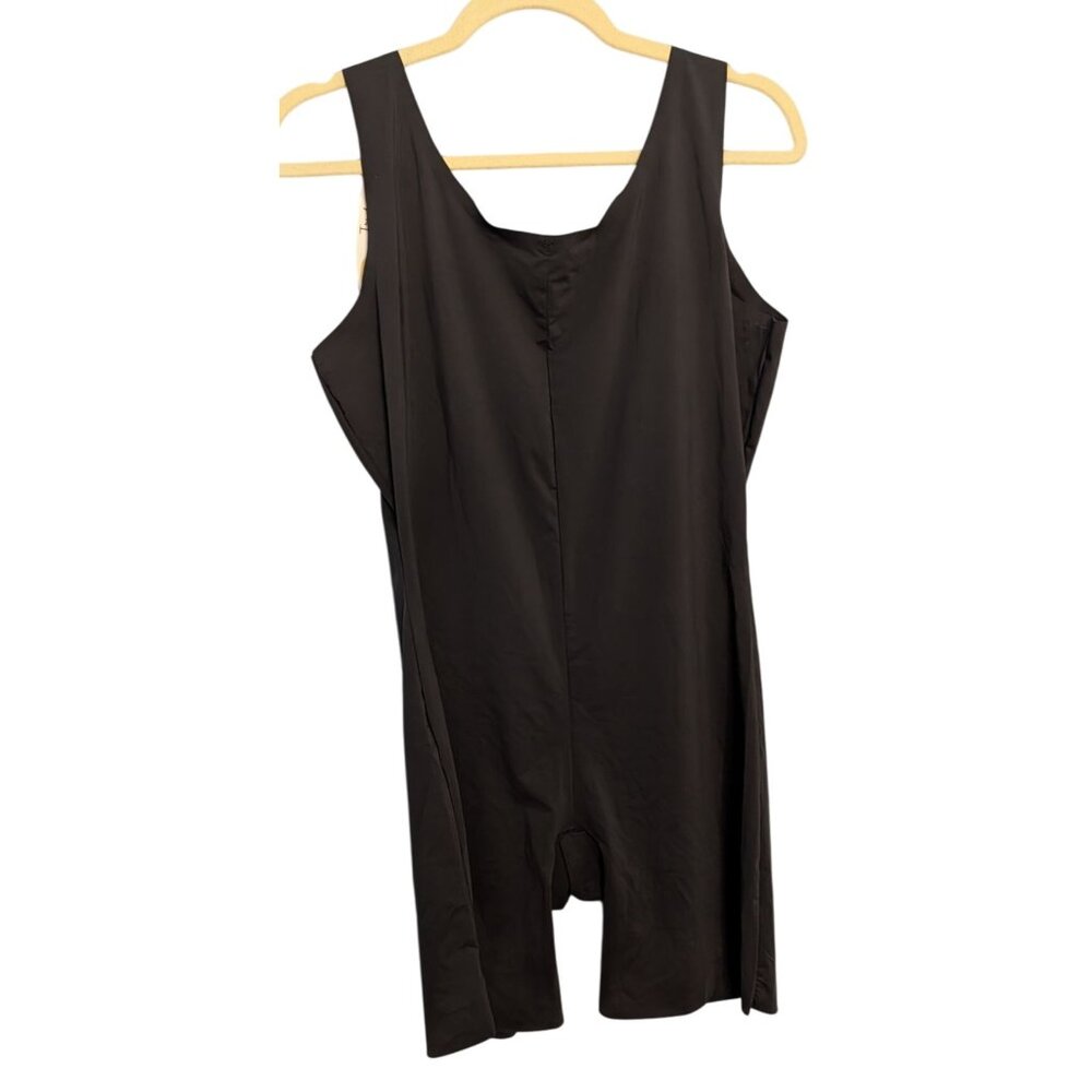 Spanx Womens Black Mid-Thigh Body Shaper 1X Compression Tank-Style Smooths Tummy - Picture 2 of 13